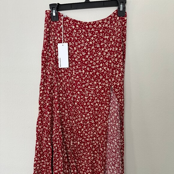 Reformation Scarlet Floral Midi Skirt - Picture 2 of 3